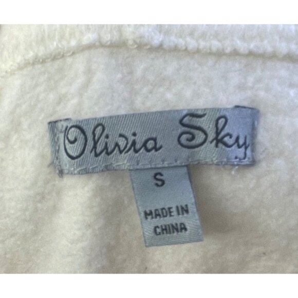 Olivia Sky Cardigan Small Ivory White  Solid - Picture 5 of 6